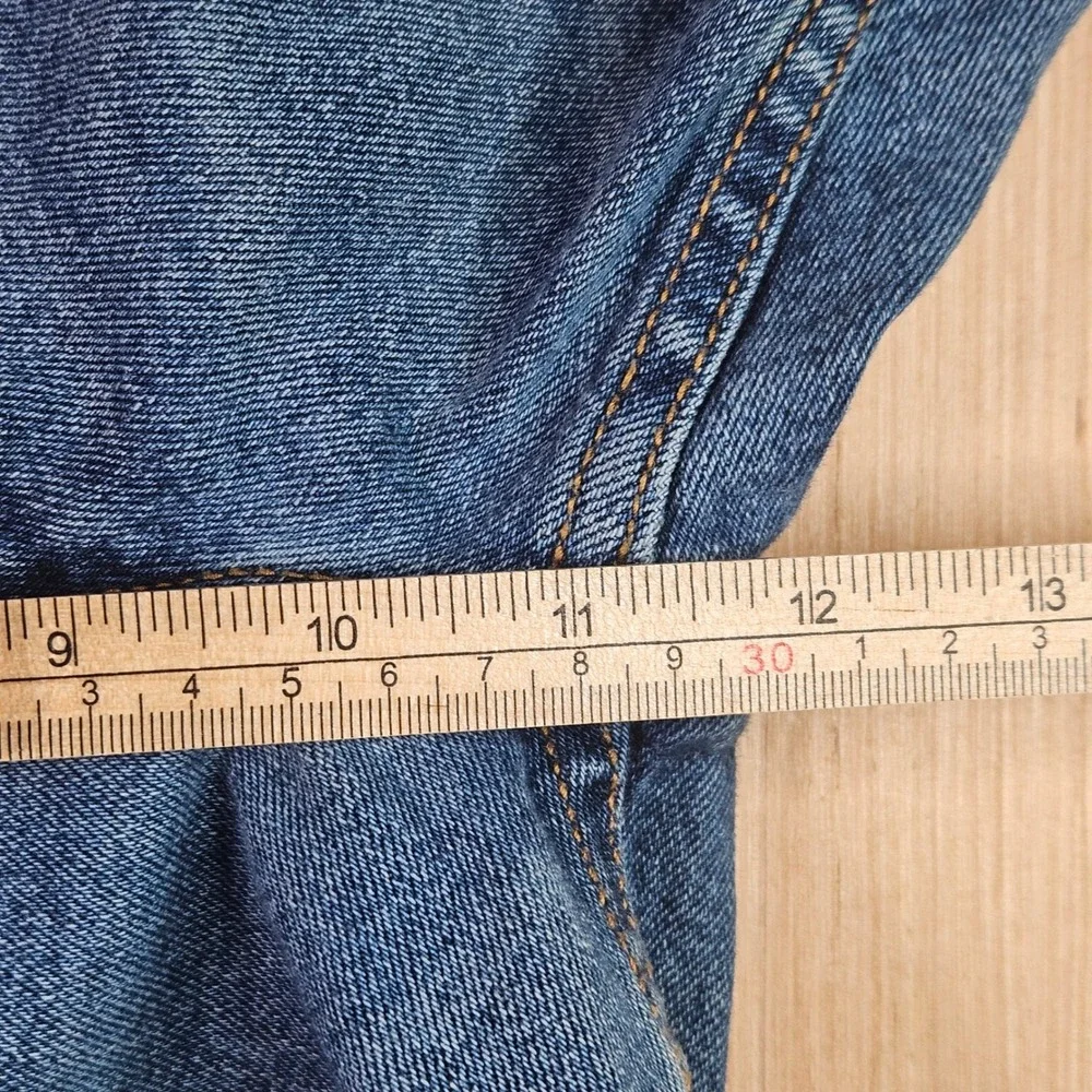 Levis 511 Denim Shorts Mens‎ 38 Blue Cut Off Raw Hem Stretch Casual